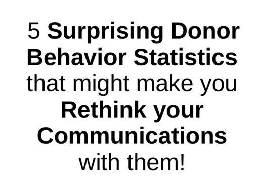 5 Surprising Donor Behavior Statistics