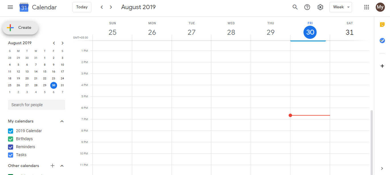 How do I create a Google Calendar event that repeats on the first