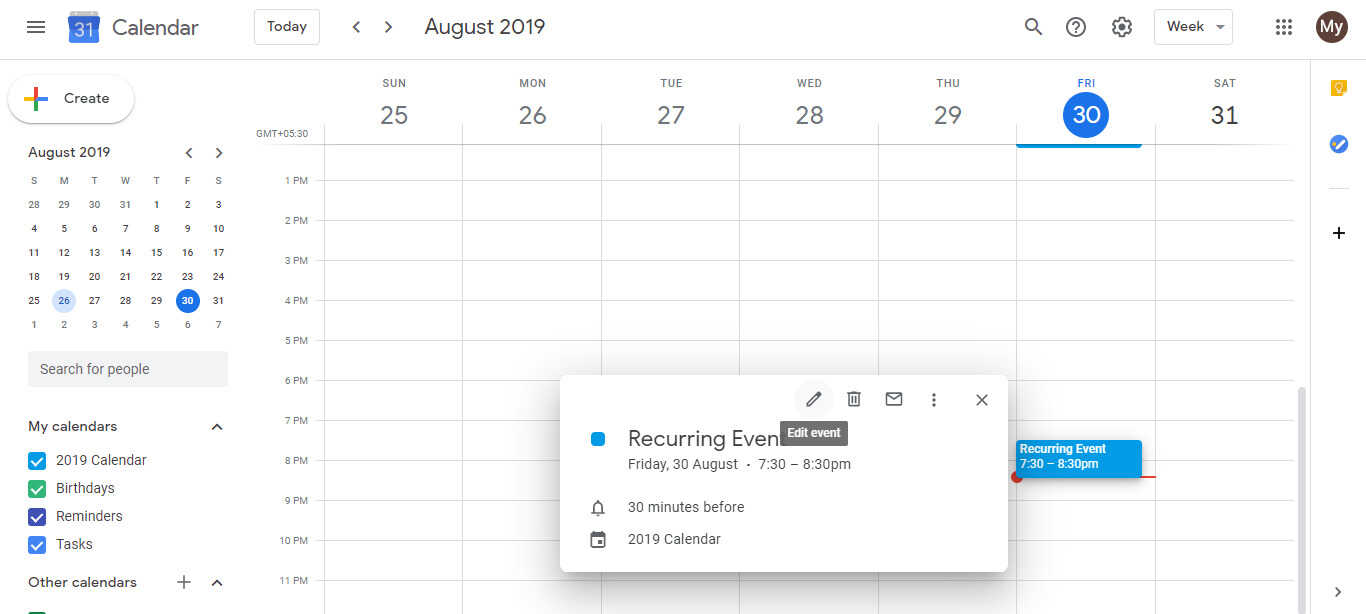 How to add a recurring event with random dates in Google calendar