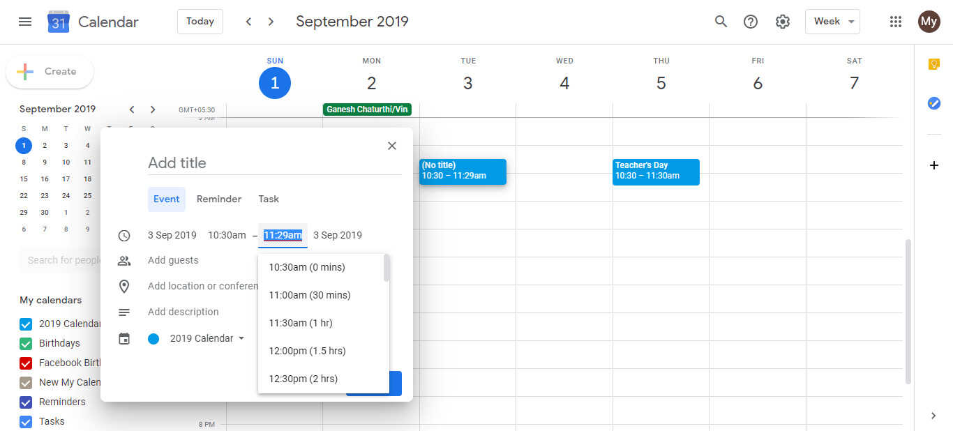 How to make Google Calendar show short, nonconflicting events as non