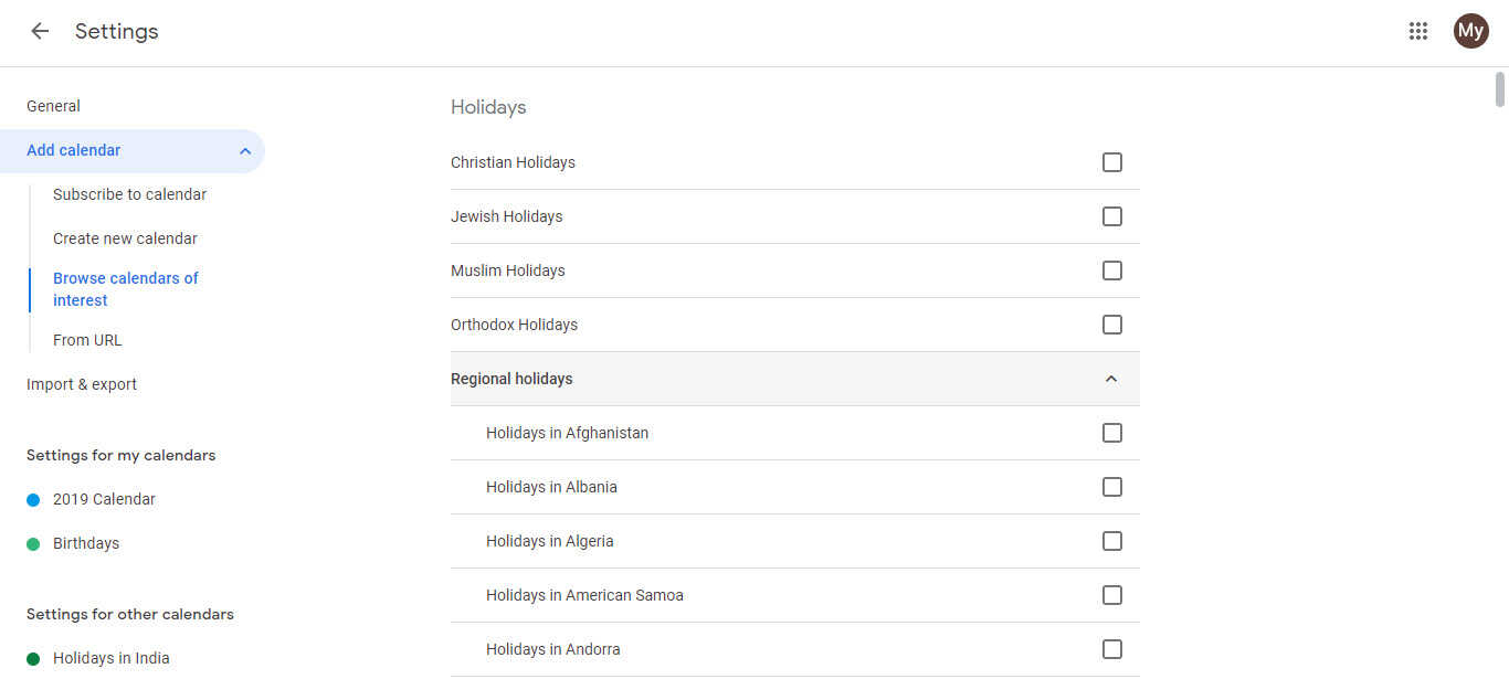 How to add observance days in Google Calendar? Google Calendar Handbook
