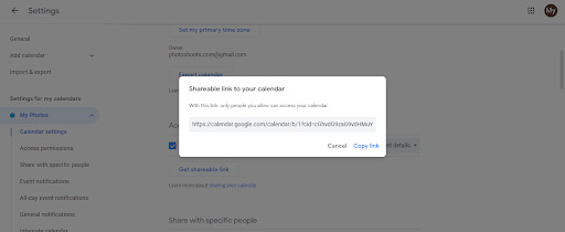 cannot see shared calendar google