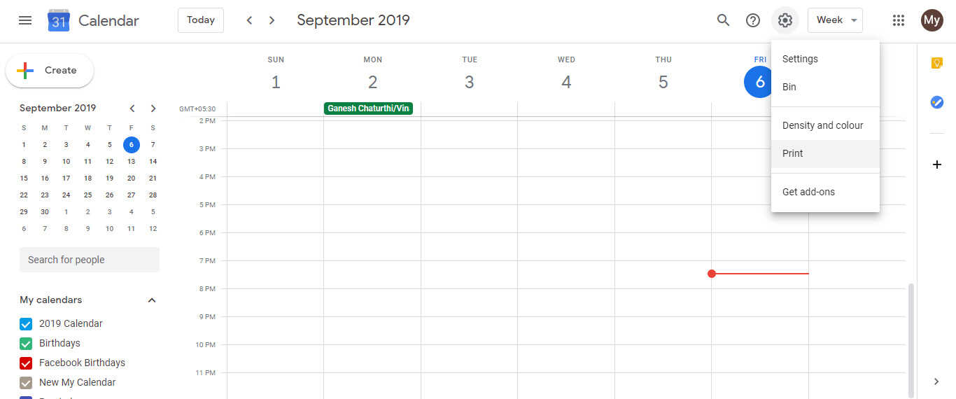 How to print a Google Calendar? Google Calendar Handbook