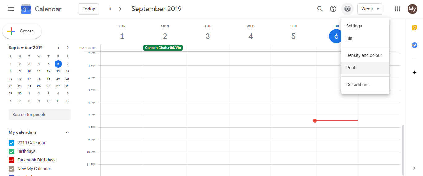 How to print a Google Calendar? - Google Calendar Handbook