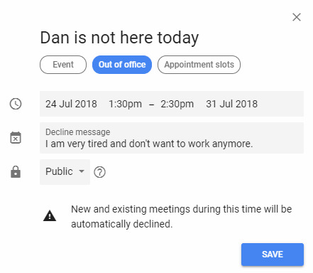 how do i not show declined meetings on calendar app for mac