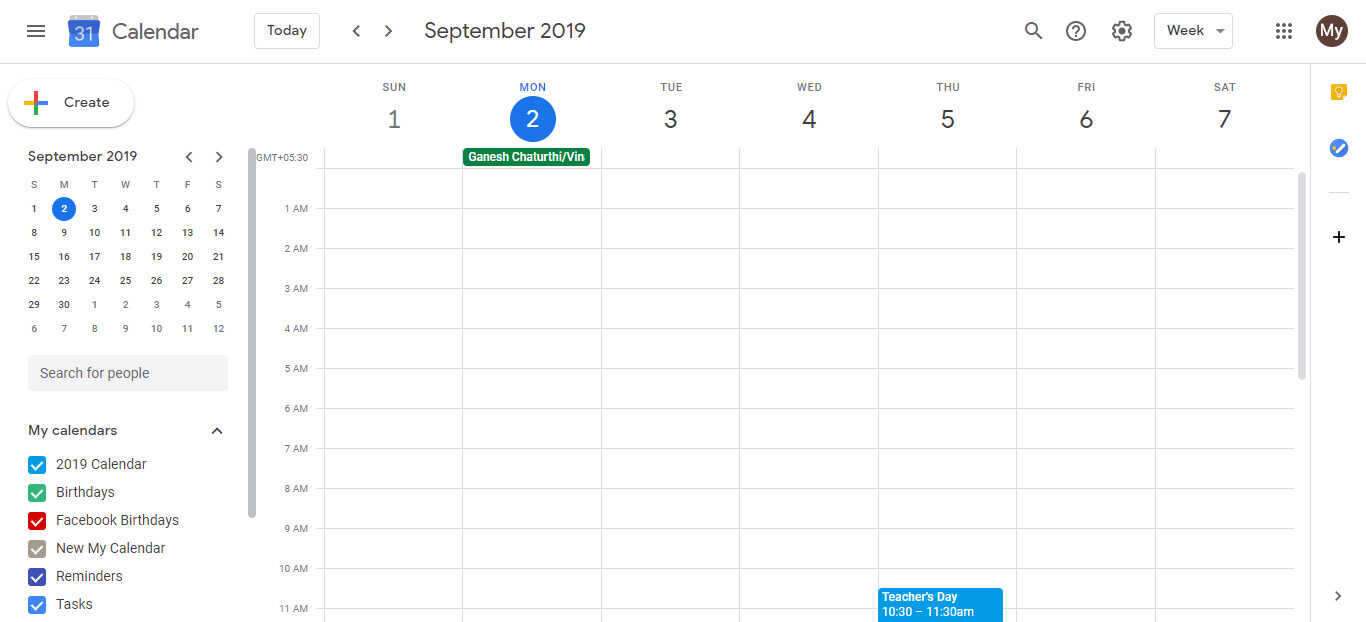 working hours on google calendar