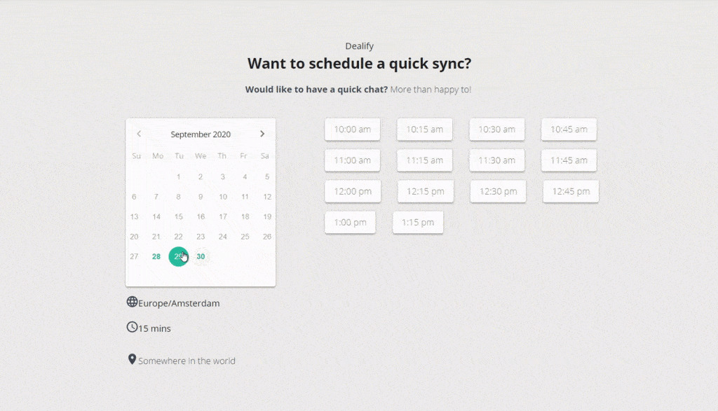 scheduling in Karen App