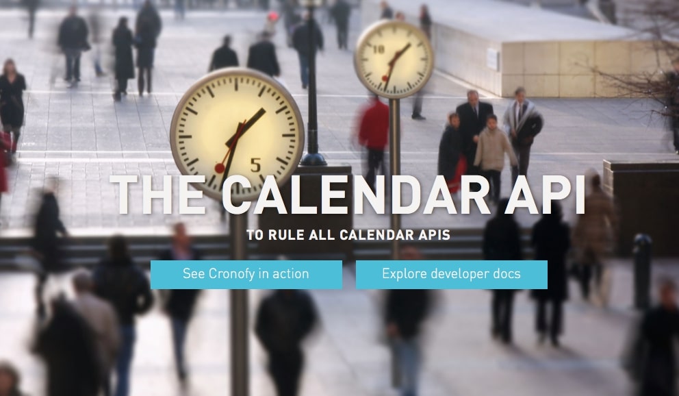 API integration on website from Cronofy scheduling app