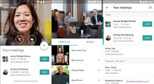google meet interface during an online call