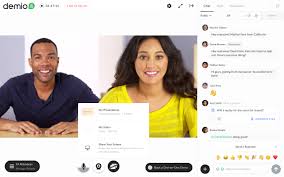 Demio interface during a webinar