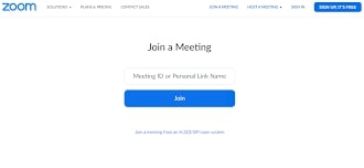 joining zoom meeting with meeting ID