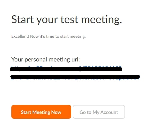 on signing up zoom displays your personal meeting id