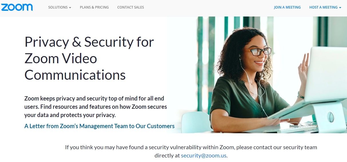 zoom provacy and security for online meetings