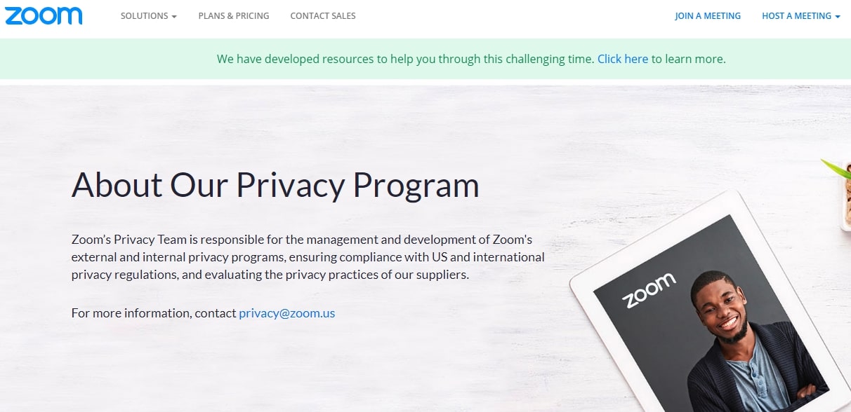 zoom privacy program